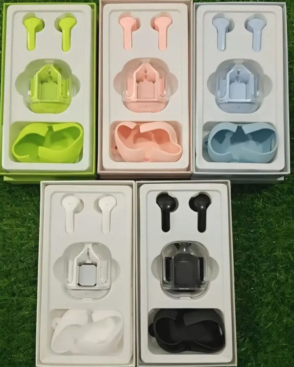 Air31 Earbuds Wireless Crystal Transparent Body Air 31 Ear Buds /with Silicon Pouch